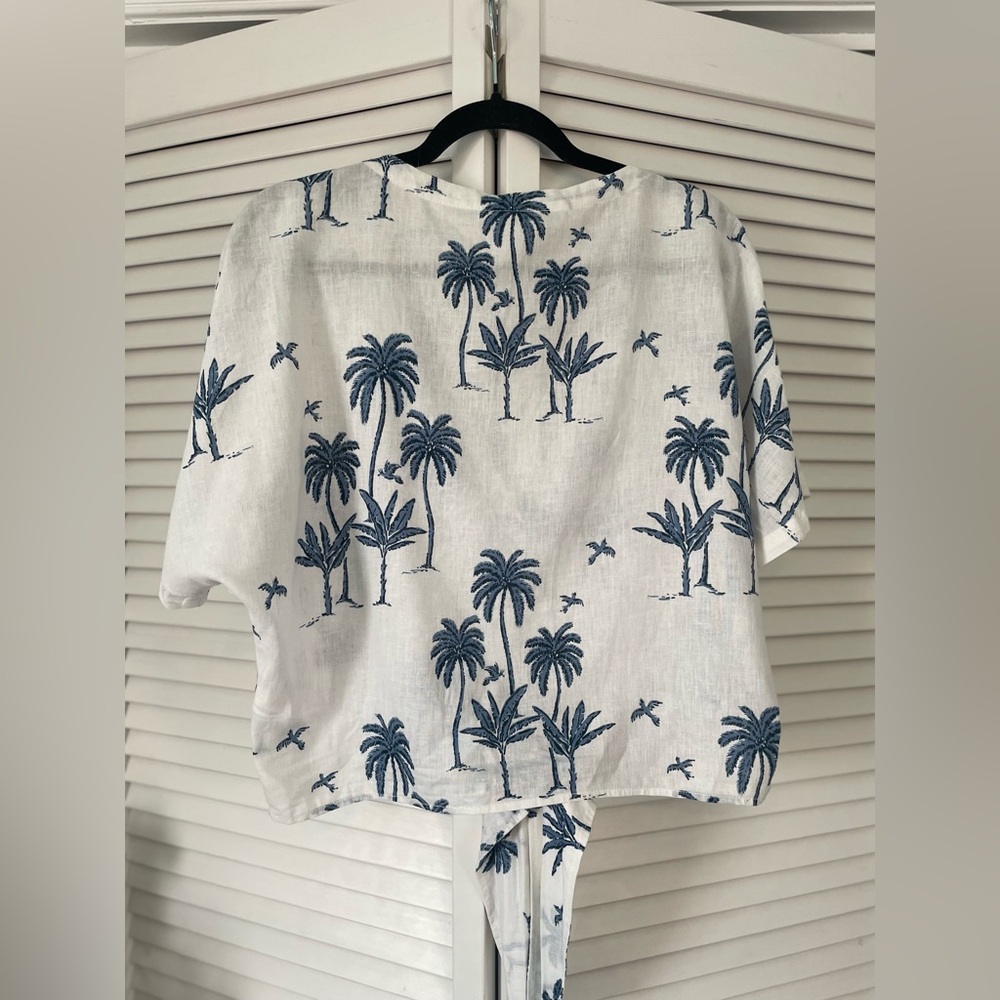 H&M cropped palm tree shirt - Picture 2 of 5